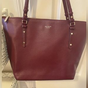 Kate Spade Polly Large Tote in Cherrywood EUC